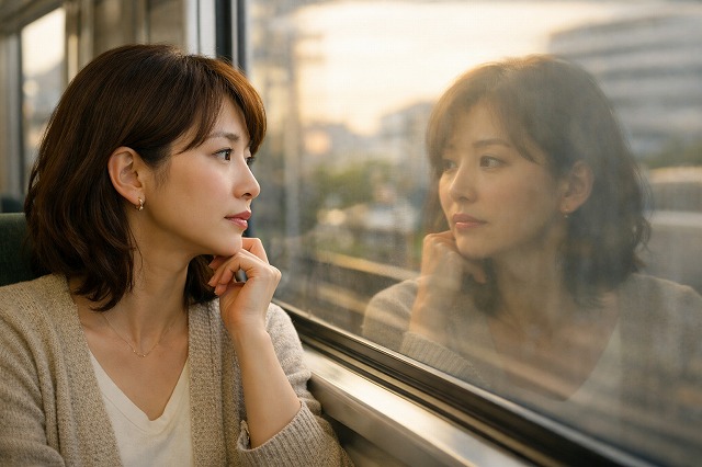 電車の窓ガラスが『老け顔』を映し出す理由！真実の顔とは？