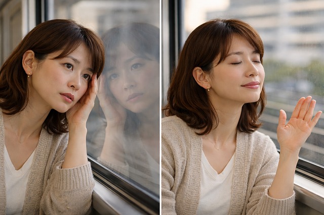 電車の窓ガラスで自分をチェックしない方がいい理由