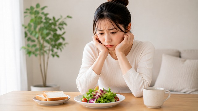 食事を我慢しすぎている