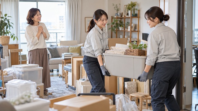 自分だけで片付けきれない場合は専門業者へ