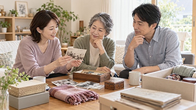 家族や親族と片付けの方針を共有する