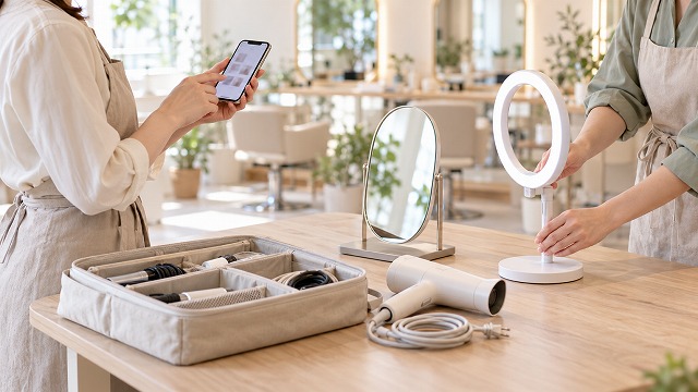 サロンや美容コミュニティの備品管理にも
