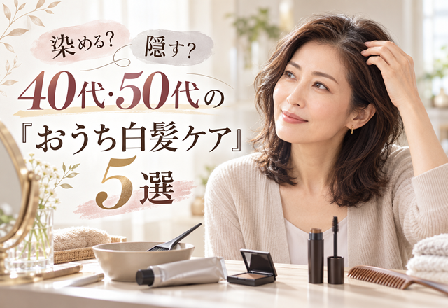 40代・50代のおうち白髪ケア