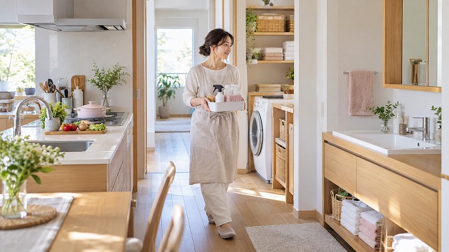 生活動線を整えると家事の負担が軽くなる