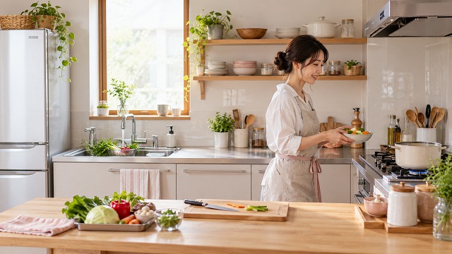 料理の動線は作業の順番に合わせる