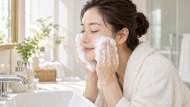 洗顔のとき、つい力が入っていませんか？
