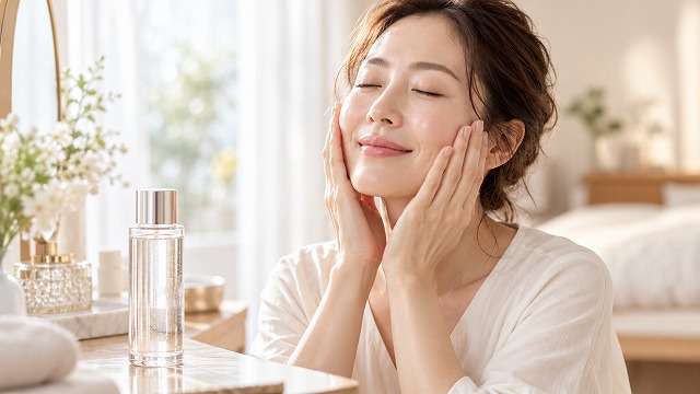 化粧水は、肌にうるおいを補うために