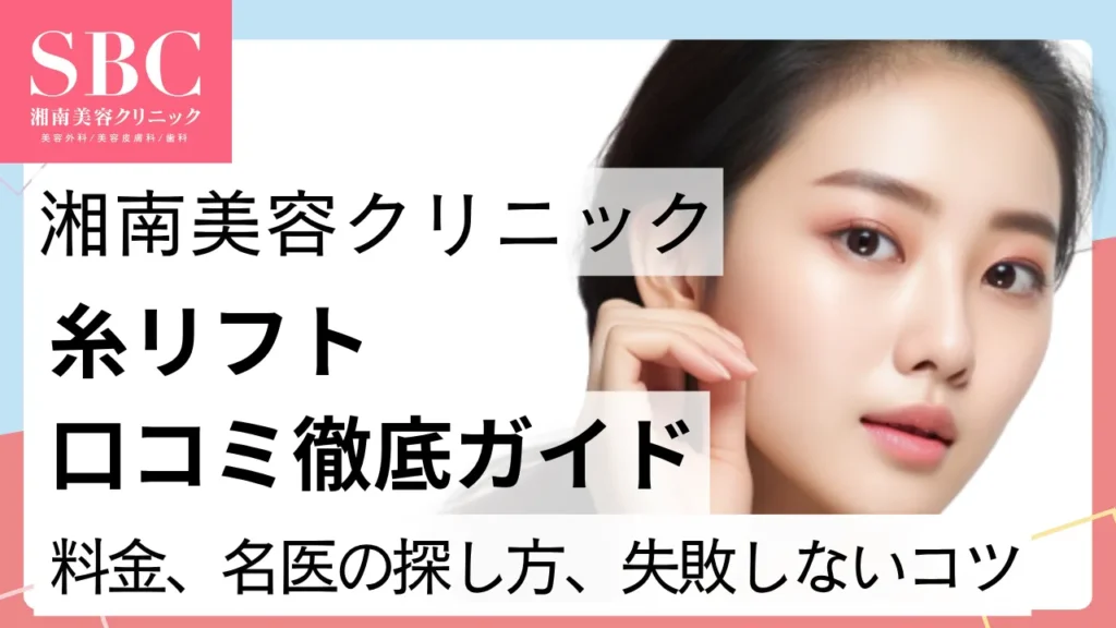 湘南美容外科の糸リフト口コミ徹底ガイド｜料金・名医の探し方・失敗しないコツ
