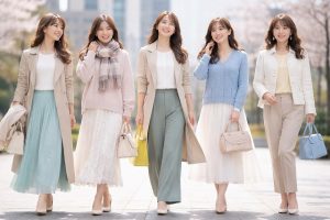 まだ寒いけど春っぽくしたい！今すぐ真似できる大人女性のための春先コーデ5選