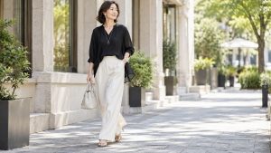 残暑の黒コーデを涼しげに！大人のモノトーンを軽やかに見せる着こなし術